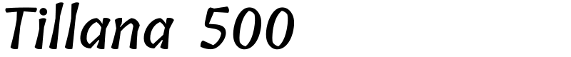 Tillana 500 Font
