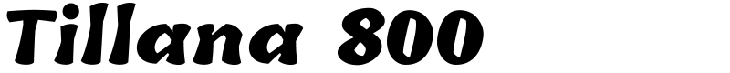 Tillana 800 Font