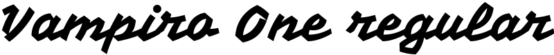 Vampiro One regular Font