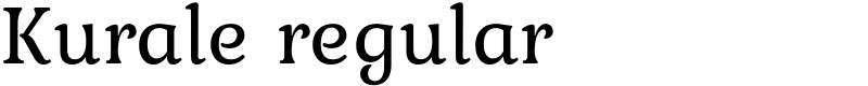 Kurale regular Font