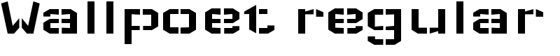 Wallpoet regular Font
