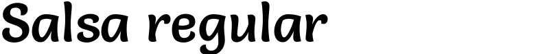 Salsa regular Font