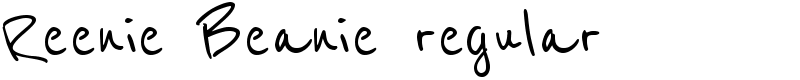 Reenie Beanie regular Font