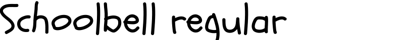 Schoolbell regular Font