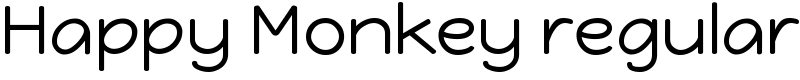 Happy Monkey regular Font