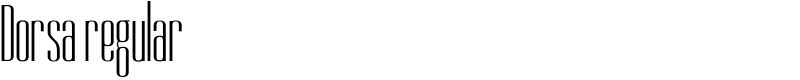 Dorsa regular Font