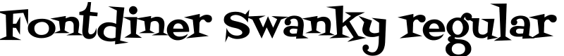 Fontdiner Swanky regular Font