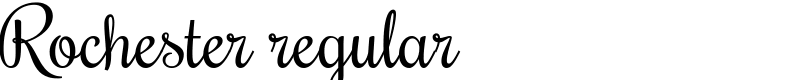 Rochester regular Font