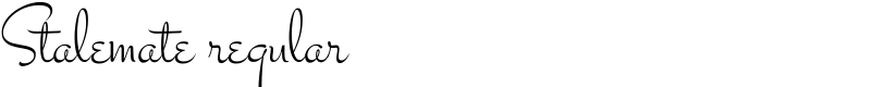 Stalemate regular Font