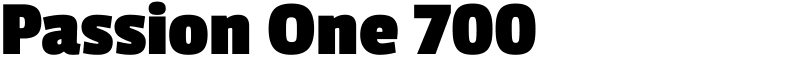 Passion One 700 Font