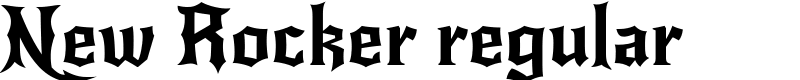 New Rocker regular Font