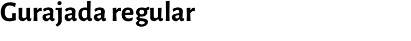 Gurajada regular Font