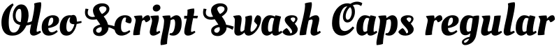 Oleo Script Swash Caps regular Font