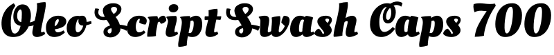 Oleo Script Swash Caps 700 Font