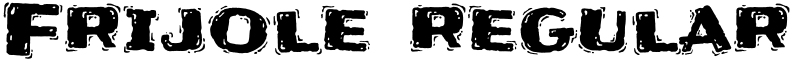 Frijole regular Font