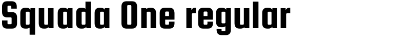 Squada One regular Font