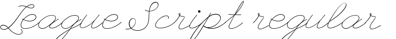 League Script regular Font