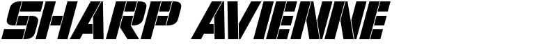 Sharp Avienne Font