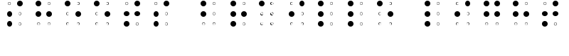 Sheets Braille Light Font