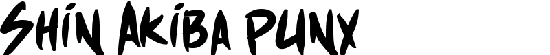 Shin Akiba punx Font