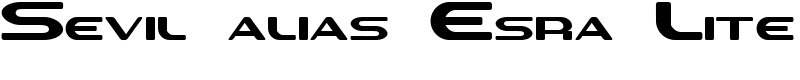 Sevil alias Esra Lite Font