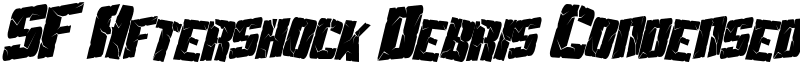 SF Aftershock Debris Condensed Font
