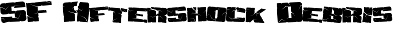 SF Aftershock Debris Font