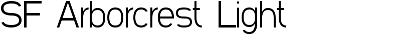 SF Arborcrest Light Font