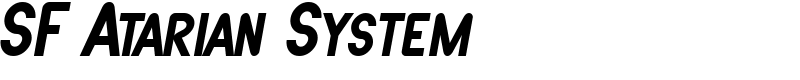 SF Atarian System Font