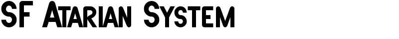 SF Atarian System Font
