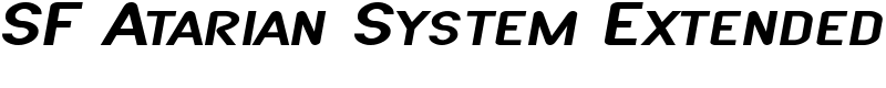 SF Atarian System Extended Font
