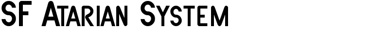 SF Atarian System Font