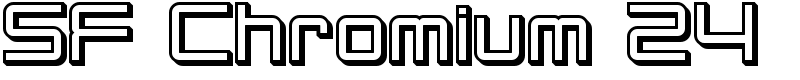 SF Chromium 24 Font