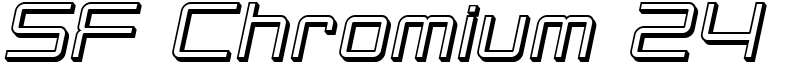SF Chromium 24 Font