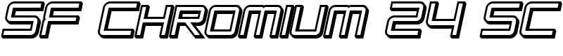 SF Chromium 24 SC Font