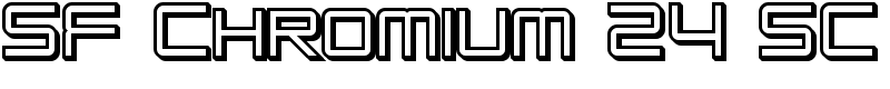 SF Chromium 24 SC Font