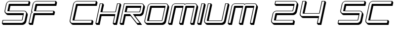 SF Chromium 24 SC Font