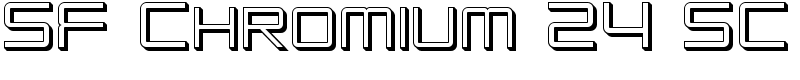 SF Chromium 24 SC Font