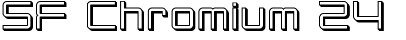 SF Chromium 24 Font