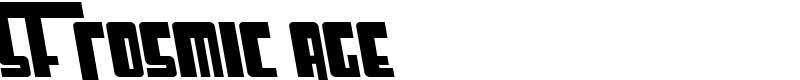 SF Cosmic Age Font