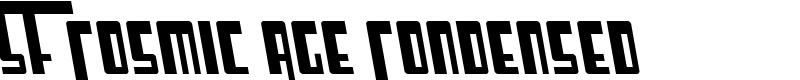 SF Cosmic Age Condensed Font