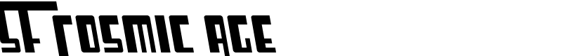 SF Cosmic Age Font