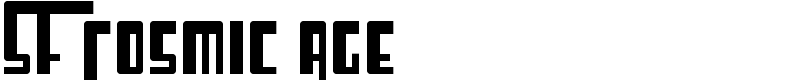 SF Cosmic Age Font