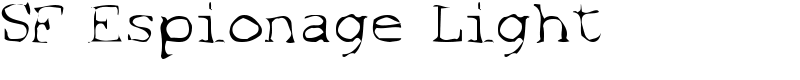 SF Espionage Light Font