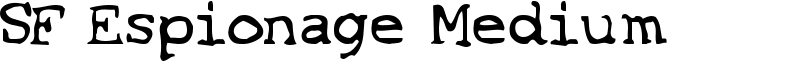 SF Espionage Medium Font