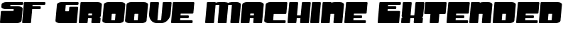 SF Groove Machine Extended Font