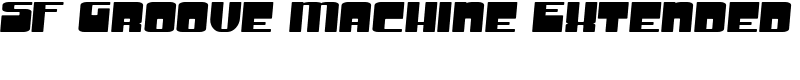 SF Groove Machine Extended Font