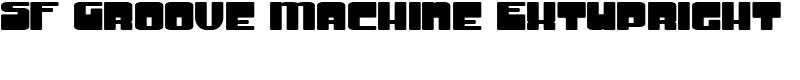 SF Groove Machine ExtUpright Font