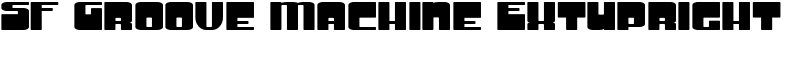 SF Groove Machine ExtUpright Font