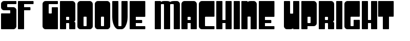 SF Groove Machine Upright Font